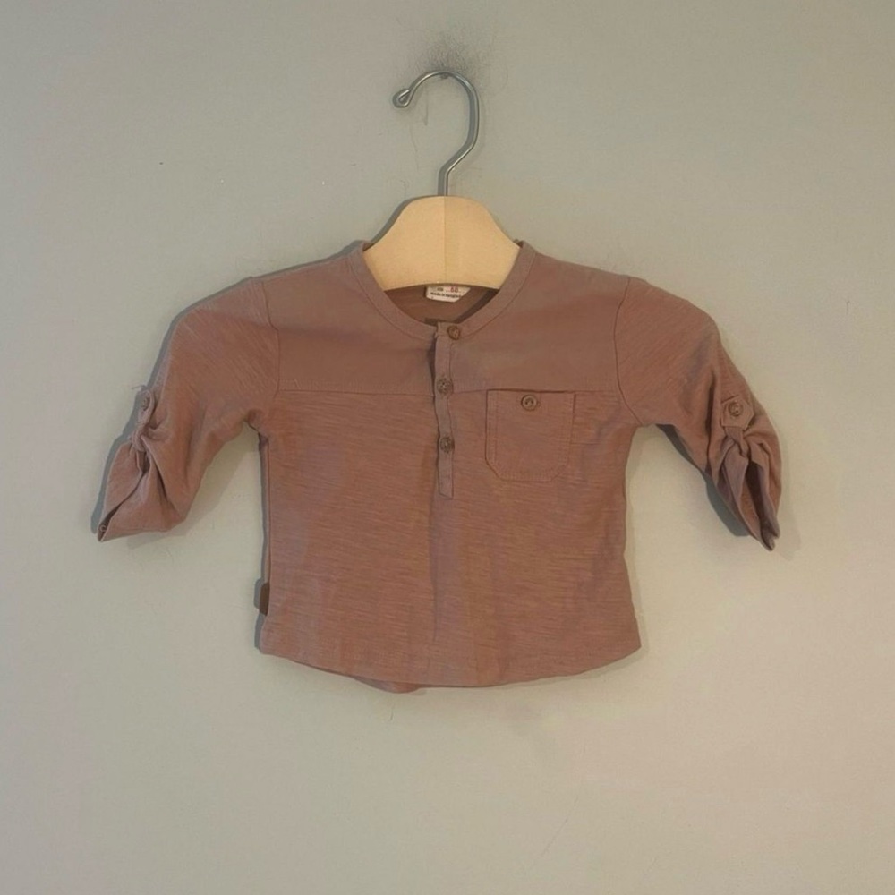 $11 ADD ON Zara boys Top tee 3-6M Henley Baby Gap outfit cotton on kids H&M